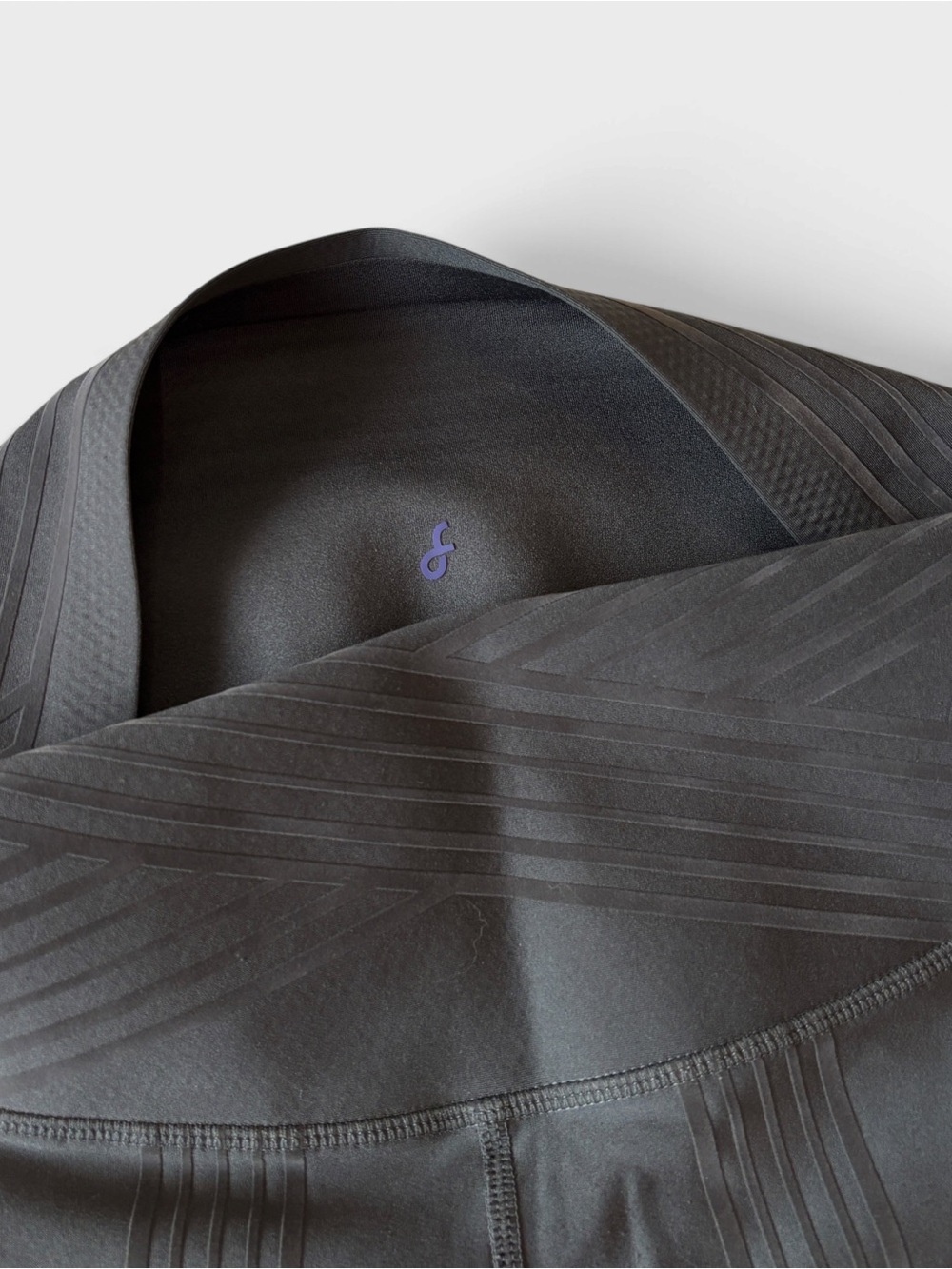 Fanka Gray Body Sculpt Side Pocket Leggings High Rise Geometric Compression - Picture 9 of 11
